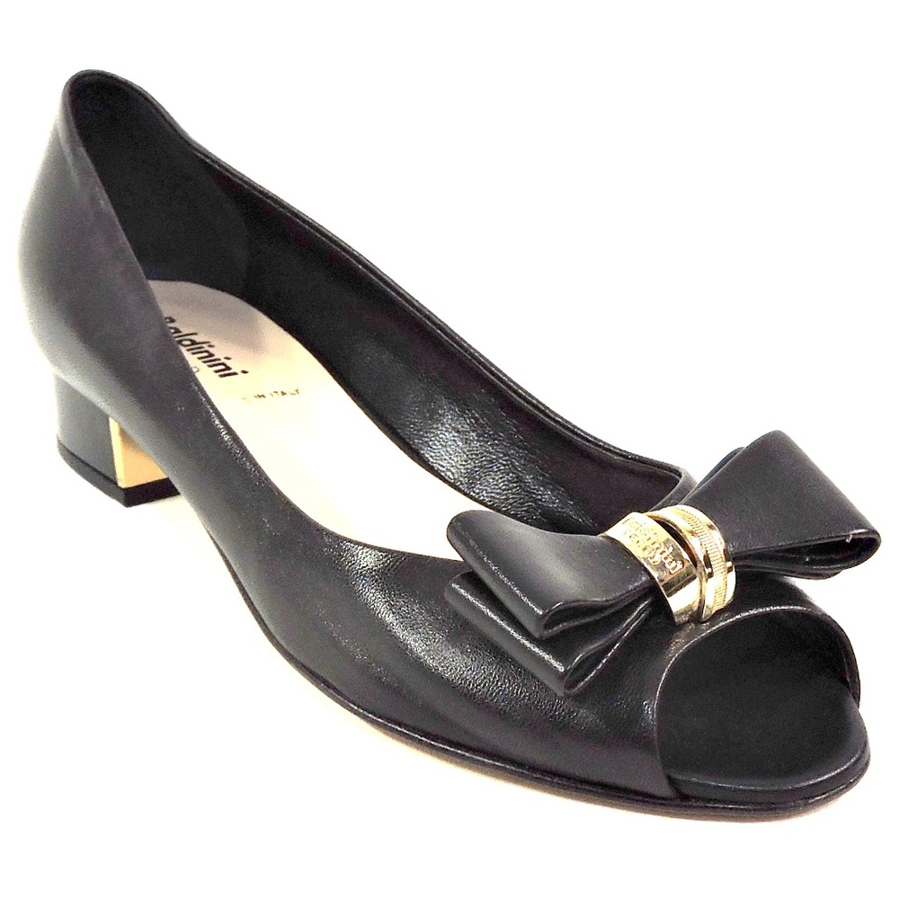 BALDININI 🇮🇹 WOMEN'S BLACK SOFT LEATHER COMFORT FASHION LOAFERS